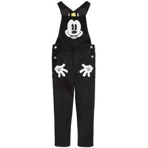 Disney Black Mickey Mouse Overalls for Kids